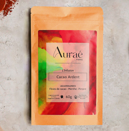 Cacao Ardent - Infusion Feves de Cacao, Menthe, Piment